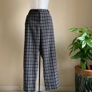 Black and White Plaid Pants 12